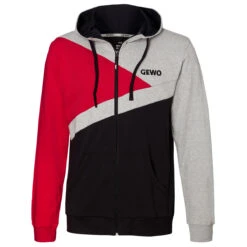 GEWO Hoodie Lever Schwarz/rot XL