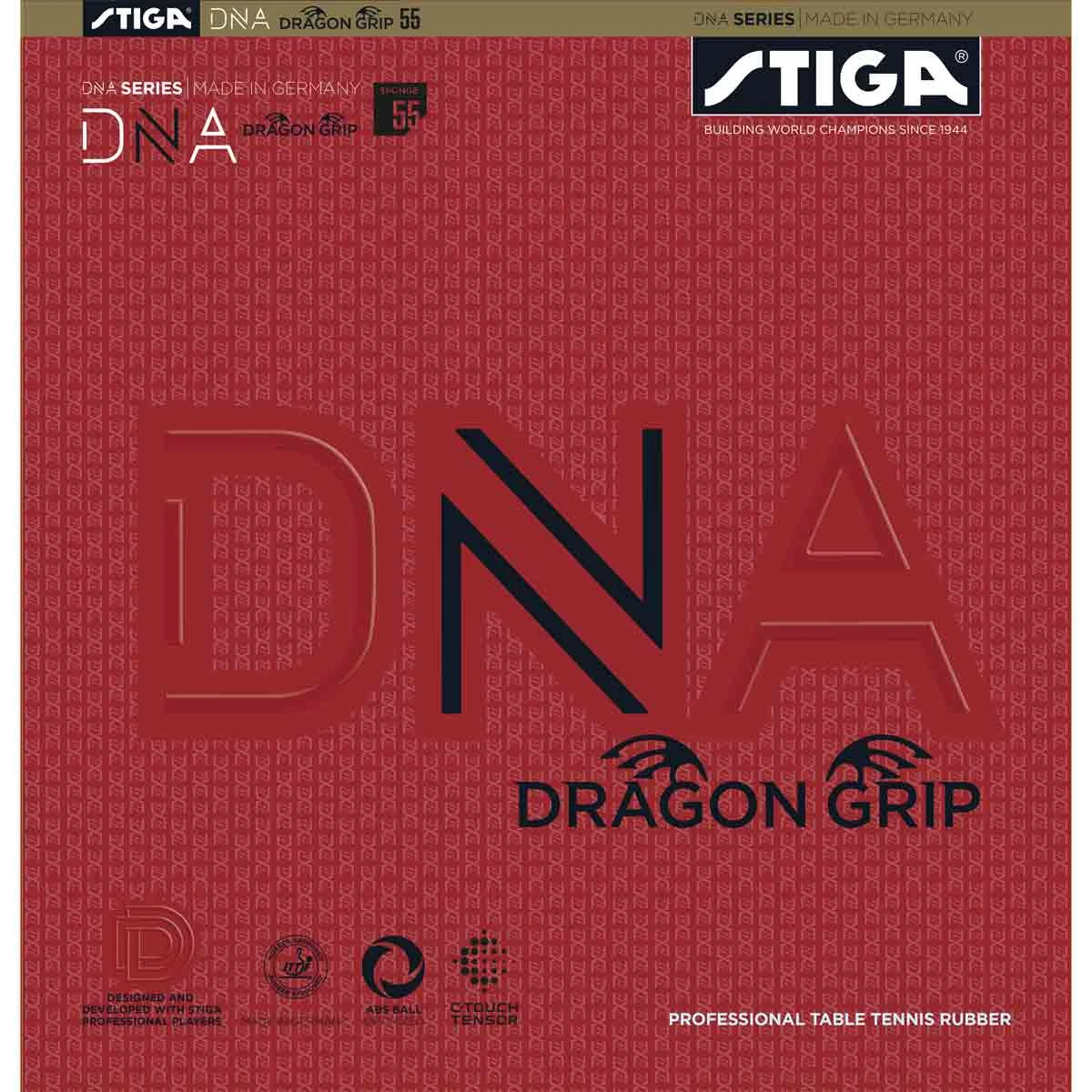 STIGA Belag DNA Dragon Grip 55 Schwarz 2,3 Mm
