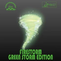 Der Materialspezialist Belag Firestorm Green Storm Grün OX
