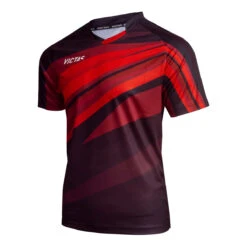Victas Hemd V-Shirt 222 Schwarz/rot XL