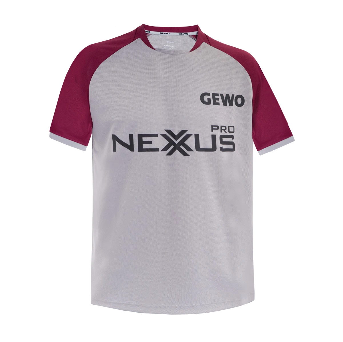 GEWO T-Shirt Riba Promo #teamGEWO Grau/bordeaux XS