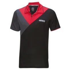 GEWO Hemd Toledo Schwarz/rot XXXL