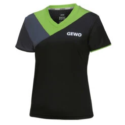 GEWO Lady Shirt Toledo Schwarz/lime S