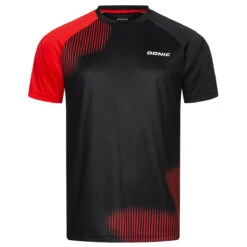 Donic T-Shirt Peak Schwarz/rot XXXL