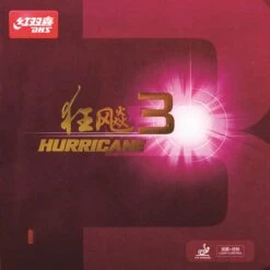 DHS Belag Hurricane 3 MID 39° Schwarz 2,1 Mm