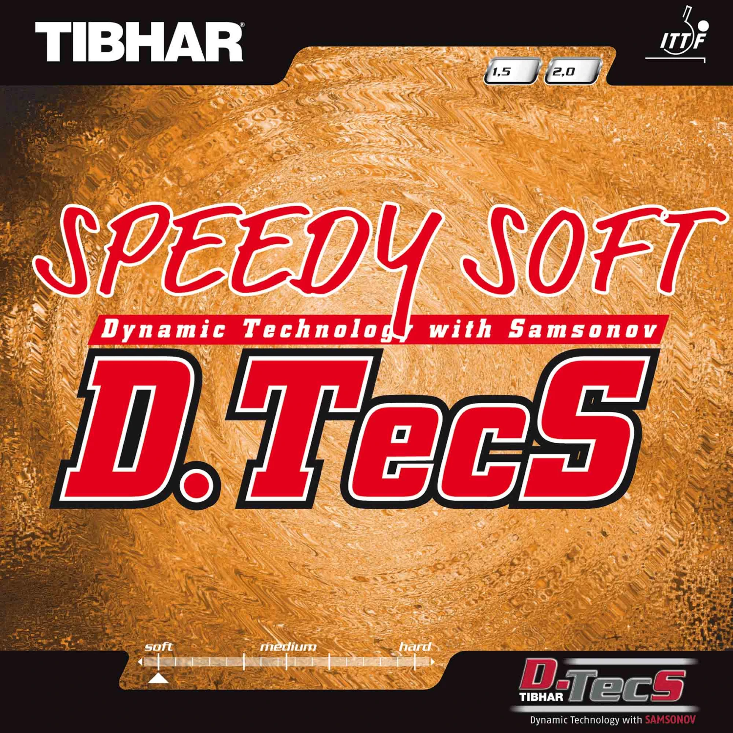 TIBHAR Belag Speedy Soft D.TecS Rot 1,5 Mm