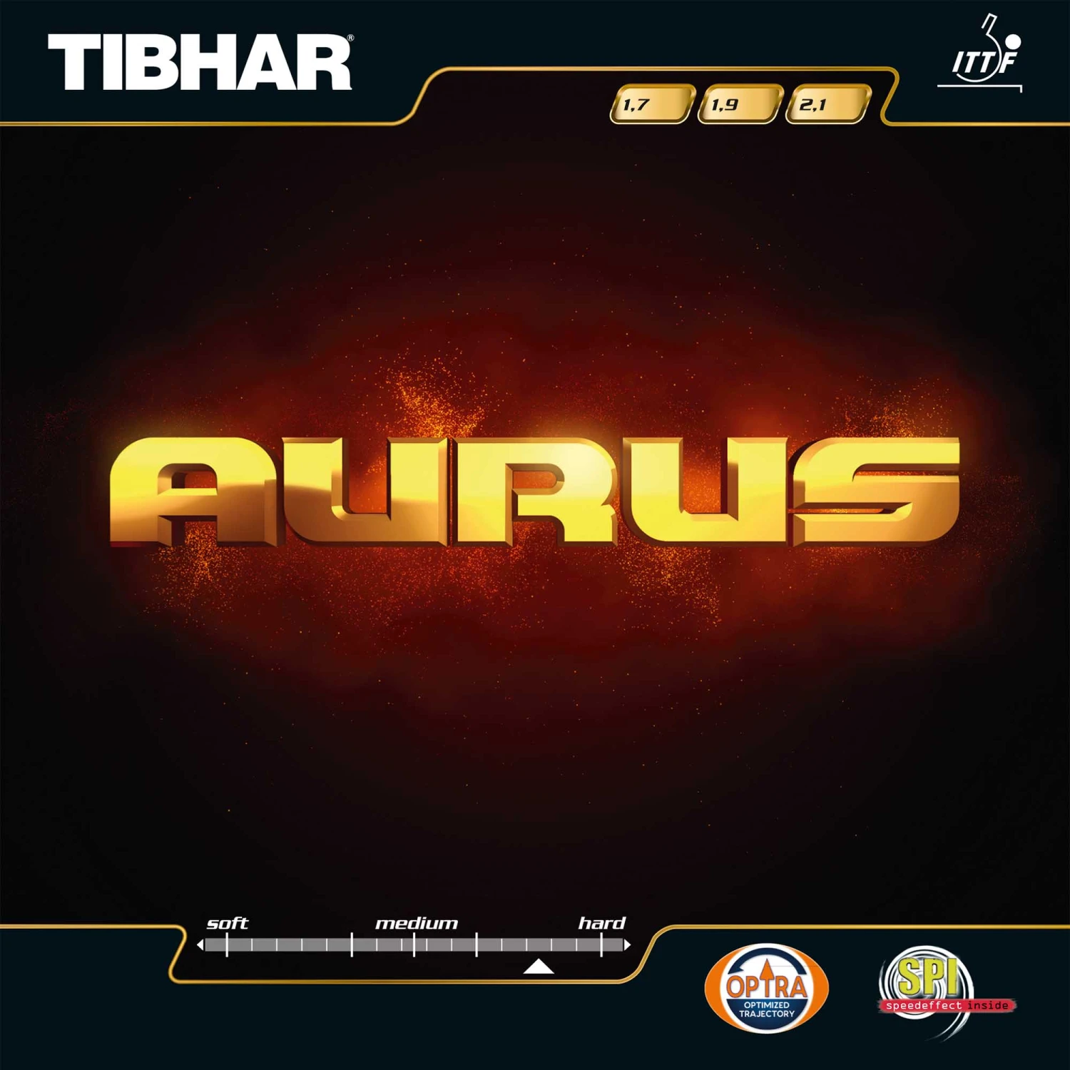 TIBHAR Belag Aurus Rot 1,7 Mm