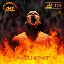 Der Materialspezialist Belag Burnout Schwarz 1,5 Mm