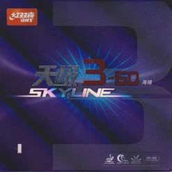 DHS Belag Skyline 3-60 MID 37° Schwarz 2,1 Mm