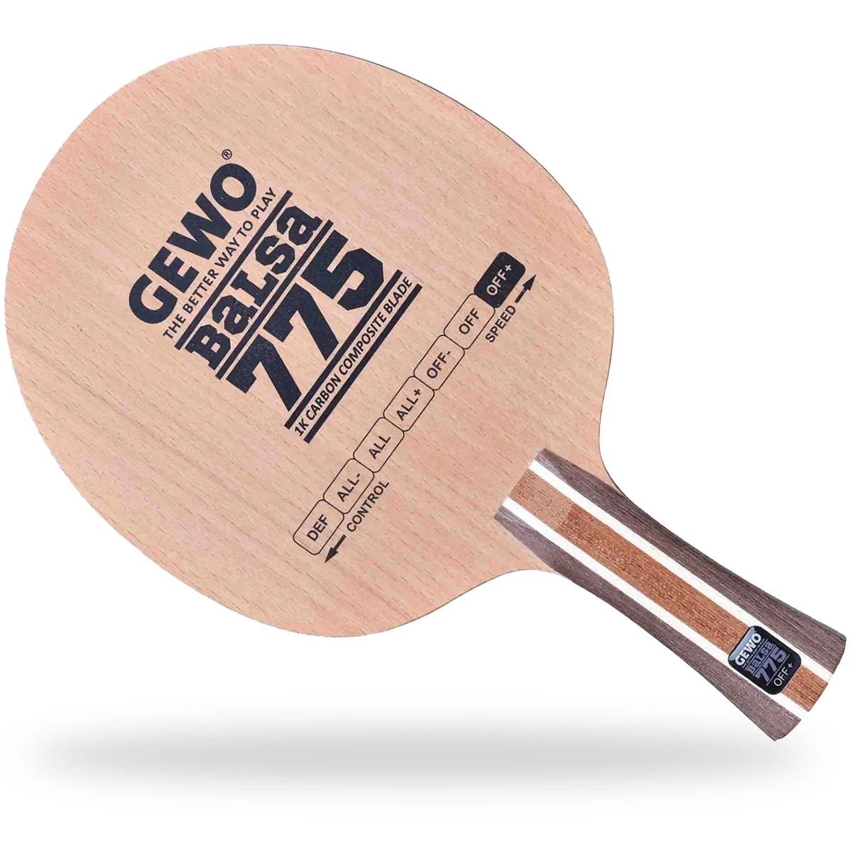 GEWO Holz Balsa Carbon 775 Anatomisch