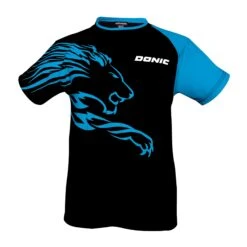 Donic T-Shirt Lion Schwarz/cyan XL
