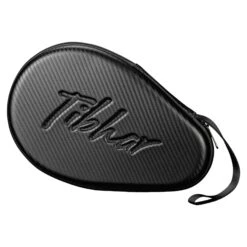 TIBHAR Schlägerkoffer Carbon Rund Schwarz