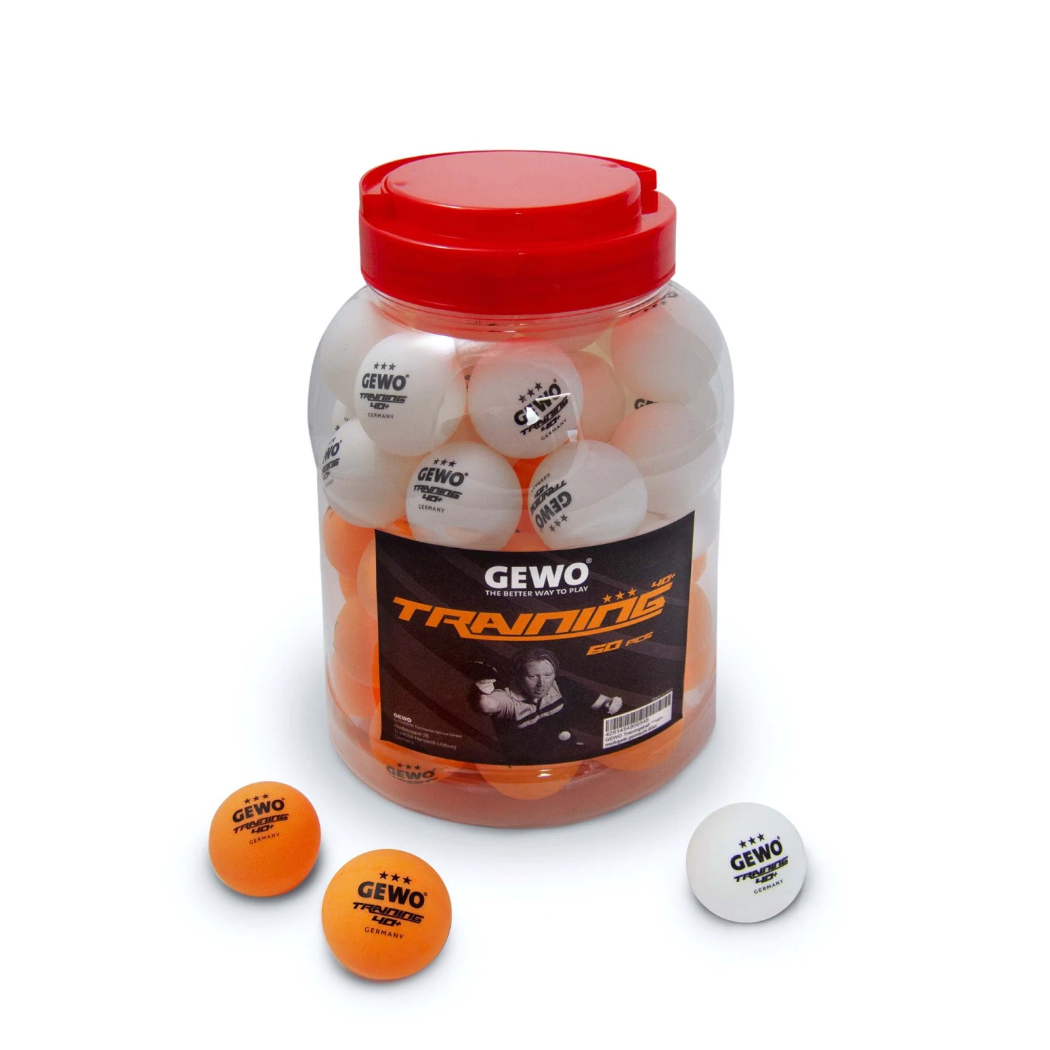 GEWO Trainingsball ***40+ WeiĂ/gelb Gemischt 60er