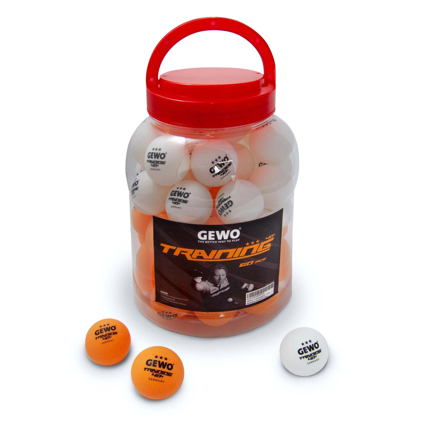 GEWO Trainingsball ***40+ WeiĂ/gelb Gemischt 60er â Bild 2