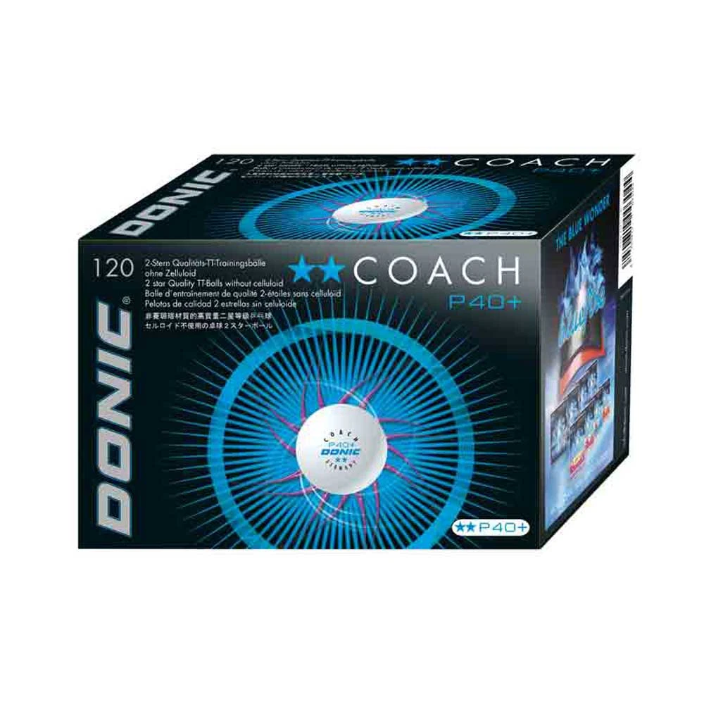 Donic Ball Coach P40+ ** 120er WeiĂ