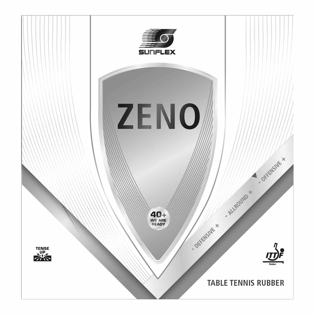 Sunflex Belag Zeno Schwarz 2,0 Mm