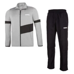 GEWO Trainingsanzug Salo Grau Melange/schwarz XXXL